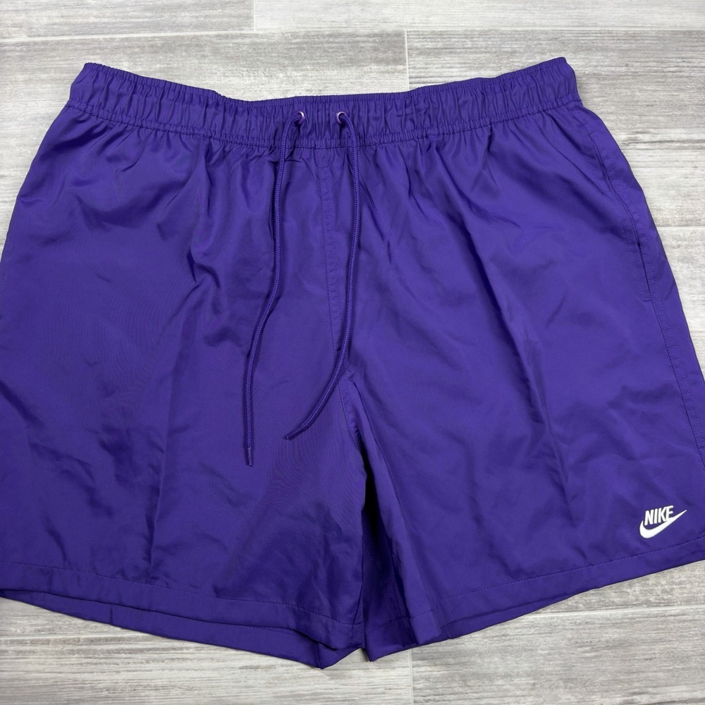 Nike Club Sportswear Woven Lined Flow Purple Shorts Men's Size XL FN3307-507 NWT